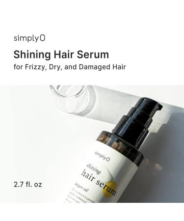 simplyO Shining Hair Serum with Nourishing Argan Oil - Repair Dry & Damaged Hair | Vegan & Cruelty-Free - 2.7 fl oz - Buy Online on GoSupps.com