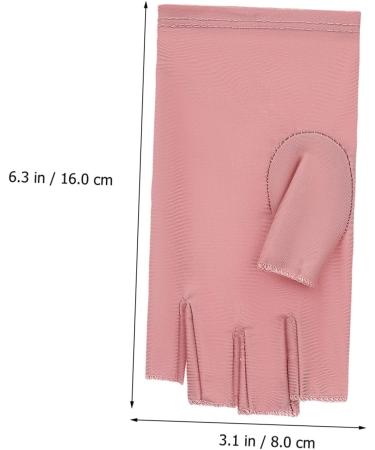 HAPINARY 2 Pairs Gloves Manicure Gloves Nail Accessories Gloves for Manicures Fingerless Gloves Nail Art Gel Anti Gloves Nail Rays Gloves Nail Light Nail Gloves Cotton - Buy Online on GoSupps.com