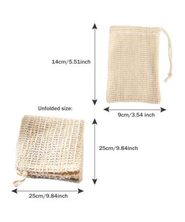 Premium 6-Part Cotton & Linen Soap Bag Set | Travel Bath Swim & Fitness Essentials - Buy Online on GoSupps.com