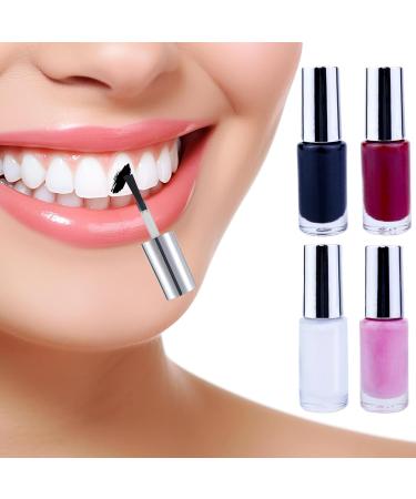 Gcroet_B205_5509123 4pcs Tooth Dye 5ml Safe Temporary Tooth Dye Quick Dry Realistic Cosmetic Tooth Black Teeth for Cosplay Theater Clown Zombie Vampire Costume - Buy Online on GoSupps.com