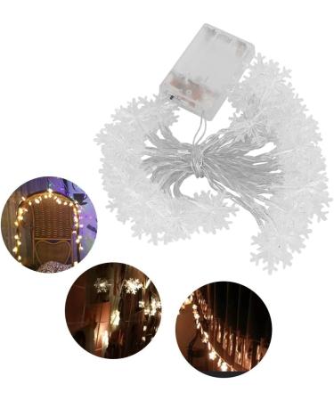 Guirlande Lumineuse 50 LED en Forme de Flocon de Neige d coration Suspendue pour Commode de Maison atmosph re de f te - Buy Online on GoSupps.com