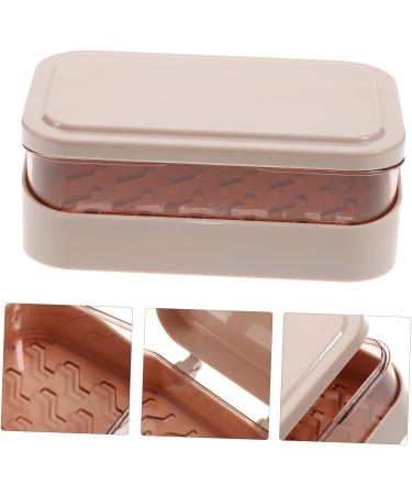 GAXIRE Box Soap Holder Lid Rice Kitchen Soap Case Soap Container Shampoo Small Drainage Shower Plastic Containers Drainer Dish Soap Bar Holder Facial Uk With Cover Pink Travel Abs Bracket Pink 13.5X9CM - Buy Online on GoSupps.com