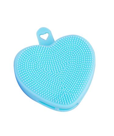 FOMIYES Heart Shaped Face Brush Manual Exfoliating Brush Face Scrubber Exfoliator Brush Facial Cleansing Brush Face Exfoliator Face Cleansing Brush Exfoliator Washing Device Washbasin 9.8x8.4cm