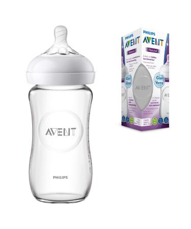 Philips Avent Natural Glass Baby Bottle (model SCF053/17) 240 ml Single