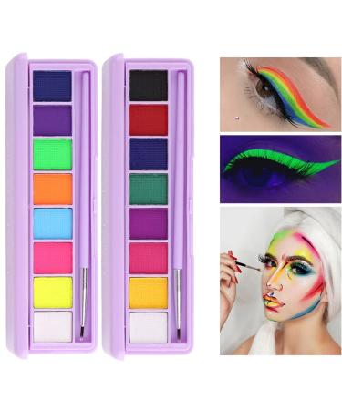 Yeweian 8-Color Water Activated Eyeliner Palette - Neon Face Paint & UV Glow Makeup Kit - Buy Online on GoSupps.com