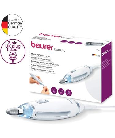 Beurer MP62 Electric Nail File Set | 10 Attachments | Precision Light Fast Rotation | UK Plug | Storage Bag - Buy Online on GoSupps.com