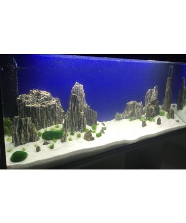Wyskont Slate Stones - Natural Aquarium & Terrarium Decoration - 1kg Wooden Look Stones & Cave - Premium Aquascaping Accessories - Buy Online on GoSupps.com