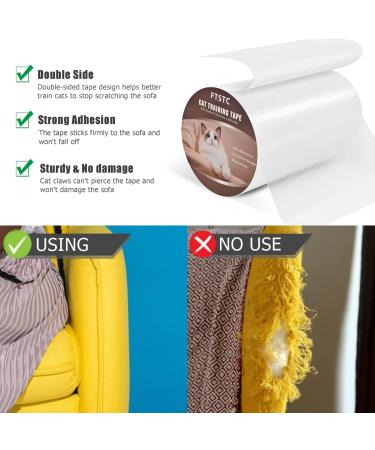 FTSTC 5.9in Furniture Protectors from Cats  Double Sided Clear Self-Adhesive Cat Scratch Deterrent  Cat Couch Protector  5.9in x 20Yards cat Anti Scratch Clear Furniture Protector  Kitty Guard A-1 5.9in x 20yards - Buy Online on GoSupps.com