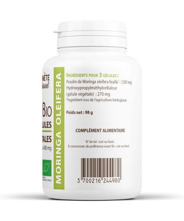 Moringa Oleifera Bio - 400mg - 200 g lules v g tales 200 count (Pack of 1) - Buy Online on GoSupps.com