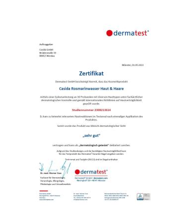 Casida Rosemary Water 100ml | Vitalizing Skin & Hair Care | Pharmacy-Quality Rosemary Extract - Buy Online on GoSupps.com