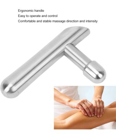 Stainless Steel Trigger Point Massager - T-Bar Deep Tissue Massager for Back Shoulder Leg & Arm Relief | International Shipping - Buy Online on GoSupps.com