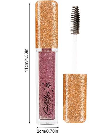Color Mascara | 0.21 Oz Waterproof Long Lasting Sparkling Diamond Colorful Mascara Thickening Dazzling Lash Makeup for and Wedding Aezon 4 - Buy Online on GoSupps.com