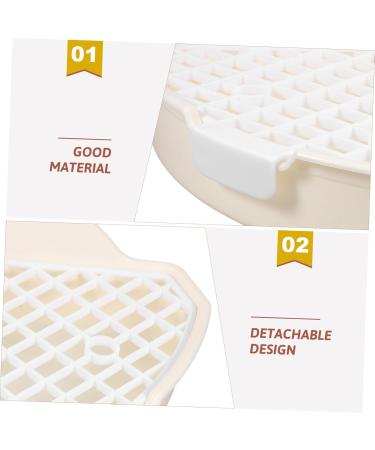Yardwe 3pcs Rabbit Triangle Toilet Indoor Pet Potty for Dogs Plastic Pet Potty White Abs 25.00X19.00X10.00CMx3pcs Whitex3pcs - Buy Online on GoSupps.com