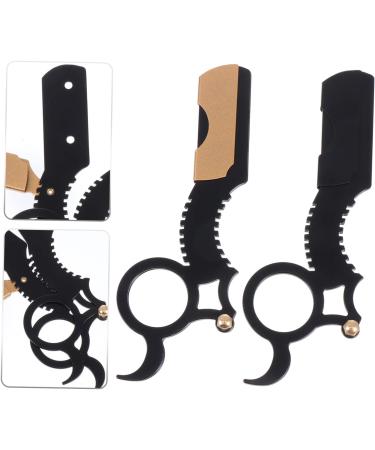 Stainless Steel Healeved 2-in-1 Shaver Holder & Razor for Men | Manual Bear Razing Hairdresser Tools - Buy Online on GoSupps.com