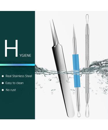 Acne Removal Kit: Blackhead, Pimple, Comedone Extractor & Whitehead Remover for Nose & Face - Buy Online on GoSupps.com