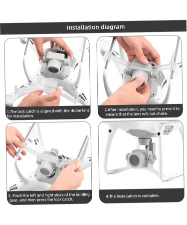 Compatible DJI Phantom 4 Pro Drone Camera Stabilizer Lock | Action Camera Fixed Holder - Buy Online on GoSupps.com