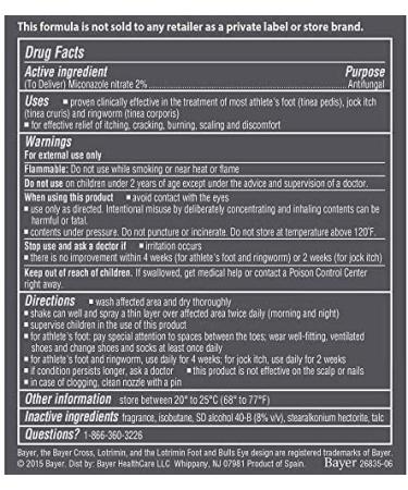 Lotrimin AF Antifungal Powder Spray 2% Miconazole Nitrate - Pack of 3, 4.6 oz Each - Effective Treatment for Athlete's Foot, Jock Itch & Ringworm - Buy Online on GoSupps.com