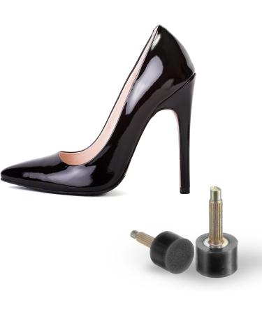 Buy HARFINGTON 10 Pairs TPU High Heel Tips Durable Replacement Caps for Women s High Heels 2.4mm Fine Core Pin 7mm Round Shape Repair Caps in Black | International Shipping Available - Buy Online on GoSupps.com