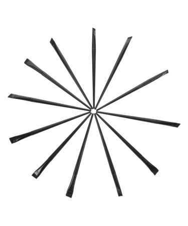 Mipcase 12pcs Eyeliner Brush Eye Shadow Brush Ladies Suits Eyeliner Fine Angled Eyeshadow 15.5x1.2x0.6cm Black