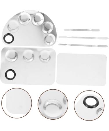 ULTECHNOVO 3ensembles Palettes de Maquillage Portables avec Spatules pour M langer le Fond de Teint Outils Artistiques Professionnels - Buy Online on GoSupps.com