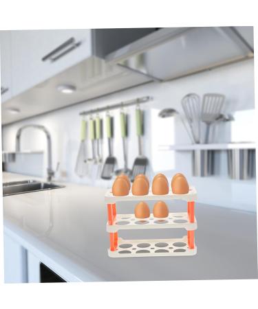 OSALADI Egg Grid Clear Plastic Tray Clear Plastic Eggs Clear Egg Container Egg Carton Side Door Memory Transparent 22.3X16.2X10.1CM - Buy Online on GoSupps.com
