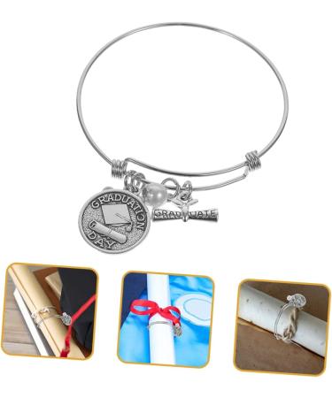 CAXUSD 2pcs Graduation Season Bracelet Adjustable Jewelry Women s Jewelry Senior Gifts College Graduation Gift for Her The Gift European and American Miss Stainless Steel Female Student - Buy Online on GoSupps.com