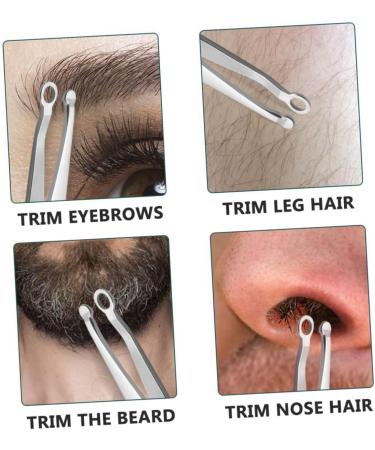 Beaupretty 3 Sets Stainless Steel Nose Hair Clippers - Portable Nasal Trimming Tool for Effortless Brow Grooming | Yellow - 9.8x2.9cm - Buy Online on GoSupps.com