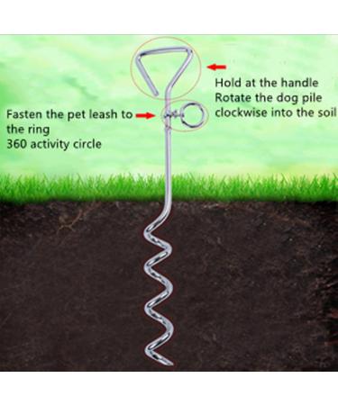 Shawfly Premium Steel Dog Stake & Cable Tie (3m 5m 10m) - Durable Outdoor Tether for Medium Dogs & Puppies - Ideal for Yard & Camping - Buy Online on GoSupps.com