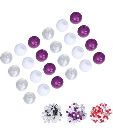 Shop Jenngaoo 100 Piece Hair Dreadlocks Pearls - Vibrant Hair Accessories for Dreadlocks & Beards (Red White Transparent Purple) - Buy Online on GoSupps.com