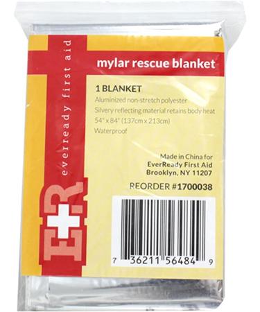 20 Pack Large Silver Emergency Mylar Rescue Blankets 54 x 84 - Survival and First Aid Essentials - Buy Online on GoSupps.com