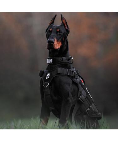 Oneigris Dog Harness | X Destroyer Tactical Adjustable Anti-Trail Tableware - Buy Internationally - Buy Online on GoSupps.com