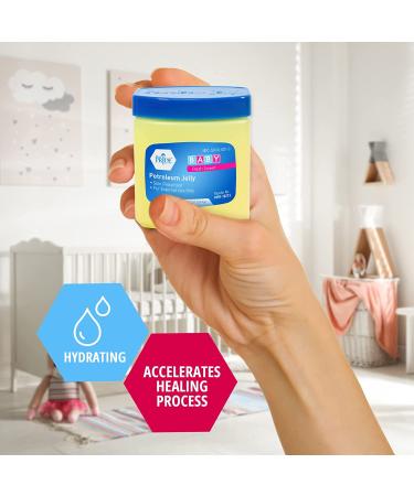 Med Pride Petroleum Jelly with Fresh Baby Scent - 8oz Skin Protectant for Dry Skin, Rashes, Burns & Wounds - Moisturizer for Lips, Hands, Skin & Diaper Rash - Buy Online on GoSupps.com