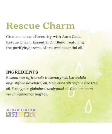 Aura Cacia Rescue Charm Essential Oil 15ml - GCMS Tested for Purity - Buy Online on GoSupps.com