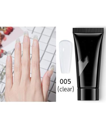 Poly Acrylic Gel Long Lasting Low Odor No Pain Professional Transparent Nail Glue Gel for False Nail Tips and Rhinestone Extension Gel for Nail Art UV/LED Lamp Required 0.5oz - Buy Online on GoSupps.com