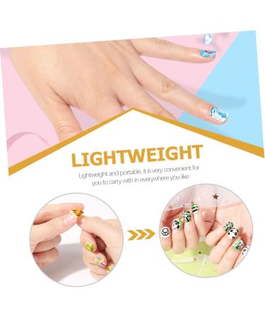 Ipetboom 1 Set Children's Nail Art Toys Glitter Outfit Makeup Toy Kid Fake Nails Sparkle Nail Polish Nail Kit for Kids Age 8-12 Nail Girls Nail Polish Toddler Nail Stickers Plastic Manicure - Buy Online on GoSupps.com