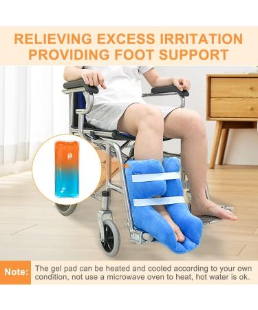 Pressure Sore Heel Protector Cushion with Cooling Gel Pack - Offloading Boot for Diabetic Foot Ulcers and Bed Sores - Buy Online on GoSupps.com