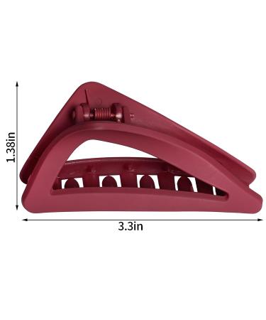 Haakong 10pcs Matte Hair Claw Clips - Nonslip Frosted Triangle French Clips for Women and Girls - Buy Online on GoSupps.com