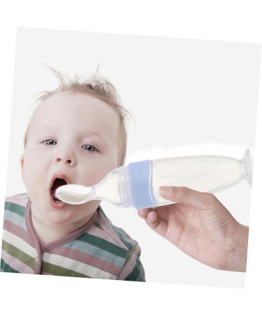 Buy Toyvian 2 STK Rice Muesli Cereal Feeder | Silicone Squeeze Baby Feeding Bottle - Blue - International Shipping Available - Buy Online on GoSupps.com