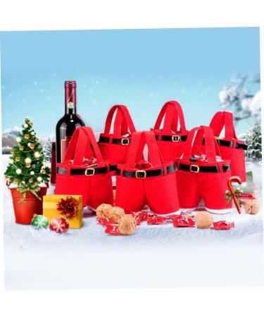 FELTECHELECTR Christmas Candy Bag Handbags Xmas Candy Holiday Bags Santa Pants Candy Holder Christmas Handbag Chocolate Bag - Buy Online on GoSupps.com