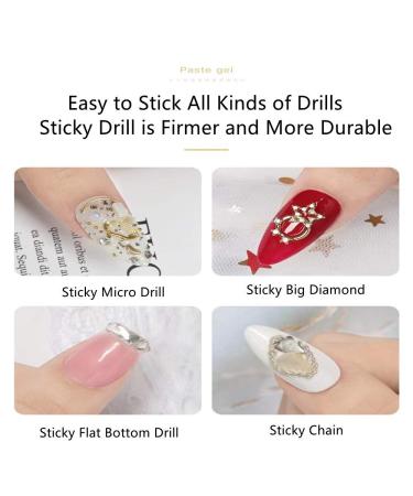 XINLLAN 2Pcs Nail Art Rhinestone Glue Gem Super Sticky Jewelry 10ml Strong Long Lasting Acrylic Nail Glues Adhesive Super Bond Fake Nail Glues - Buy Online on GoSupps.com