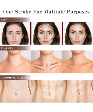 Contour Stick Contour Concealer 4 Colors Face Concealer Pen Make up Concealer contouring Stick Face Highlighters Sticks Double Head Body Face Brightens & Shades Make Up Foundation Cream Pen - Buy Online on GoSupps.com