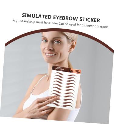 Hemoton 5 Sheets Eyebrow Stickers Fake Eyebrows Eyebrow Waterproof Eyebrow Sticker for Eyebrows Waterproof 1 count (Pack of 1) Brown - Buy Online on GoSupps.com