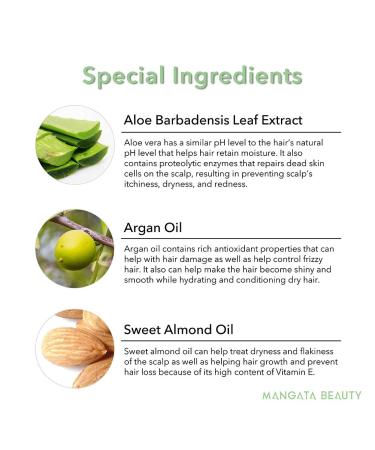 MANGATA BEAUTY Aloe Vera Soothing Scalp Conditioner - Relieves Itchiness, Redness, and Frizz | Natural Moisturizing Formula with Aloe Vera, Lavender, and Essential Oils - Buy Online on GoSupps.com