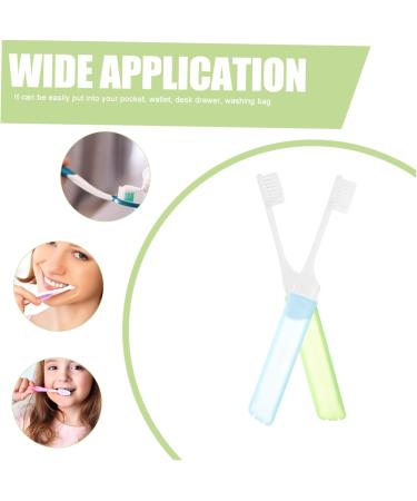 Shop TOVINANNA 40 STK Collapsible Travel Toothbrush - Portable Tongue Cleaner & Pocket Manual Teeth Care | Perfect Travel Must-Have Gift - Buy Online on GoSupps.com