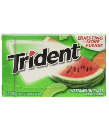 Trident Watermelon Twist Sugar Free Gum 18 Sticks 15 Count 1 lb