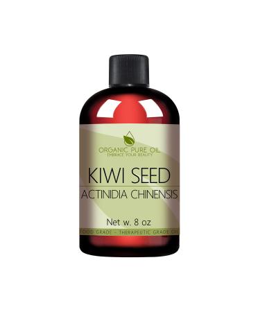 Kiwi Seed Oil - 8 oz - 100% Pure All Natural Cold Pressed Unrefined Premium Grade Carrier Oil Perfect for Hair Skin Scalp Body Care Vegan Moisturizer DIY Cosmetics - Packaging May Vary