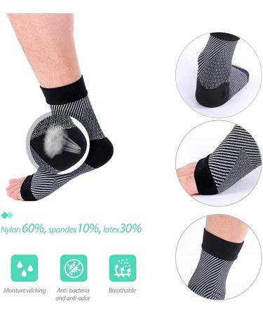 Cudon Compression Socks & Ankle Bandage | Pain Relief for Plantar Fasciitis & Ankle Pain | 2 Pair - Premium Quality for Men & Women - Buy Online on GoSupps.com