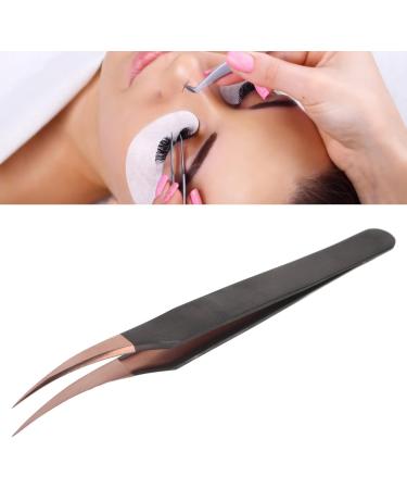 Eyelash Extension Tweezers - Safe Portable Stainless Steel for Beauticians | Slightly Curved Salon Tool - Buy Online on GoSupps.com