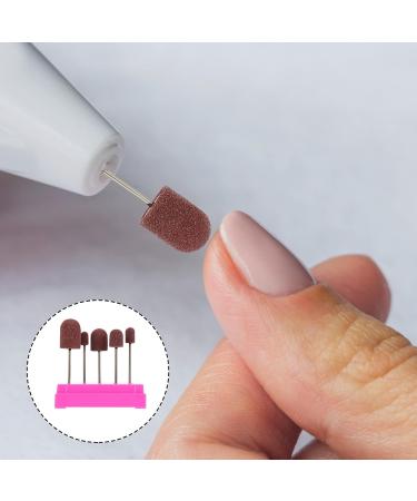 1 Set Nail Sand Ring Cap nail file bits Nail Drill Kit cuticle clean drill bit nail grinding bits nail cuticle drill heads manicure drill bit Polishing sand to rotate portable - Buy Online on GoSupps.com