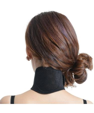 RiToEasysports 2 Pack Self-Heating Neck Support - Magnetic Care Soft & Comfortable Neck Straps for Pain Relief - Warm Support in Black - Buy Online on GoSupps.com